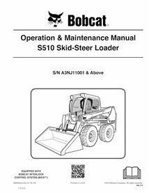 BOBCAT-S510-6989665 Bobcat S510 chargeuse compacte pdf manuel d'utilisation et d'entretien