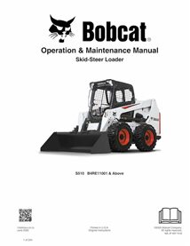 BOBCAT-S510-7398909-OM Manual de operação e manutenção em pdf da minicarregadeira Bobcat S510