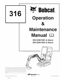 BOBCAT-6902283-OM Bobcat 316 pelle compacte pdf manuel d'utilisation et d'entretien