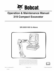 BOBCAT-6904116-OM Bobcat 319 compact excavator pdf operation and maintenance manual