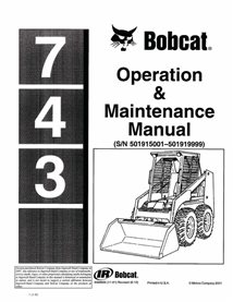 BOBCAT-743-6566605 Minicarregadeira Bobcat 743 manual de operação e manutenção em pdf