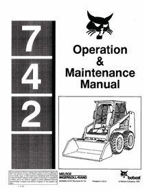 BOBCAT-742-6556860 Bobcat 742 skid loader pdf manuel d'utilisation et d'entretien
