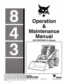 BOBCAT-843-6570536 Bobcat 843 skid loader pdf operation & maintenance manual