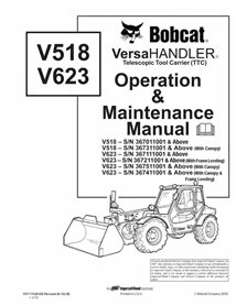 BOBCAT-V518_V623-6901155 Portaherramientas telescópico Bobcat V518, V623 pdf manual de operación y mantenimiento