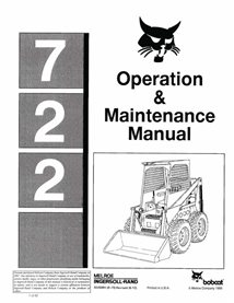 BOBCAT-722-6549984 Bobcat 722 skid loader pdf manuel d'utilisation et d'entretien