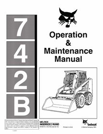 BOBCAT-742b-6720737 Minicarregadeira Bobcat 742B manual de operação e manutenção em pdf