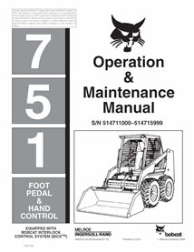 BOBCAT-751-6900370 Bobcat 751 skid loader pdf manual de operación y mantenimiento