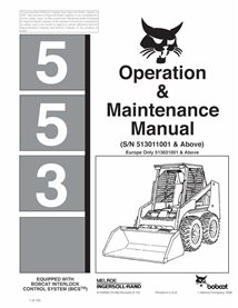 BOBCAT-6724696-OM Bobcat 553 skid loader pdf manual de operación y mantenimiento