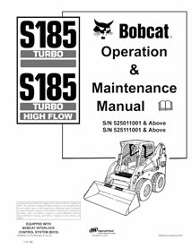BOBCAT-S185-6902690 Bobcat S185, S185H skid steer loader pdf operation & maintenance manual