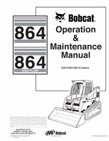 BOBCAT-864-6900626 Bobcat 864, minicarregadeira 864H manual de operação e manutenção em pdf