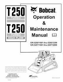 BOBCAT-T250-6902702 Bobcat T250, T250H compacta carregadeira de esteira pdf manual de operação e manutenção