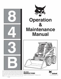 BOBCAT-843B-6720547 Bobcat 843B skid loader pdf manual de operación y mantenimiento