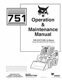 BOBCAT-751-6900417 Bobcat 751 skid loader pdf operation & maintenance manual