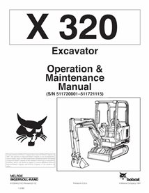 BOBCAT-6722640-OM Bobcat X320 compact excavator pdf operation and maintenance manual