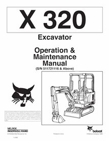 BOBCAT-6724026-OM Manual de operação e manutenção da escavadeira compacta Bobcat X320