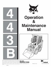 BOBCAT-6722481-OM Bobcat 443B skid loader pdf manuel d'utilisation et d'entretien.