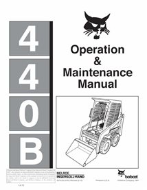 BOBCAT-6570155-OM Minicarregadeira Bobcat 440B manual de operação e manutenção em pdf