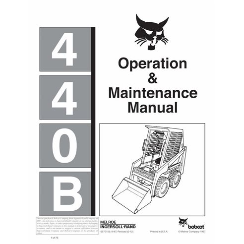 BOBCAT-6570155-OM Bobcat 440B skid loader pdf manual de operación y mantenimiento