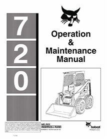 BOBCAT-720-6549950 Bobcat 720 skid loader pdf operation & maintenance manual