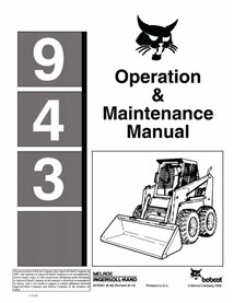 BOBCAT-943-6570001 Bobcat 943 skid loader pdf operation & maintenance manual