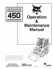 BOBCAT-6724207-OM Bobcat 450 skid loader pdf manuel d'utilisation et d'entretien.