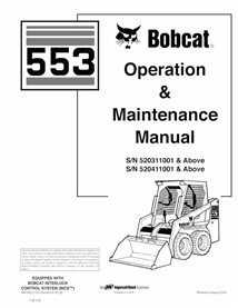 BOBCAT-6901823-OM Bobcat 553 skid loader pdf operation and maintenance manual
