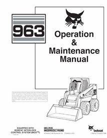 BOBCAT-963-6724543 Bobcat 963 skid loader pdf manuel d'utilisation et d'entretien