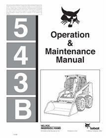 BOBCAT-6722480-OM Bobcat 543B skid loader pdf operation and maintenance manual