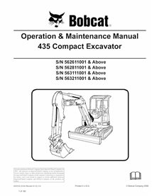 BOBCAT-6902330-OM Bobcat 435 pelle compacte pdf manuel d'utilisation et d'entretien