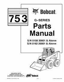 BOBCAT-6900984 Bobcat 753 skid loader manual de peças em pdf