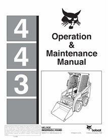 BOBCAT-6566477-OM Bobcat 443 skid loader pdf manuel d'utilisation et d'entretien.