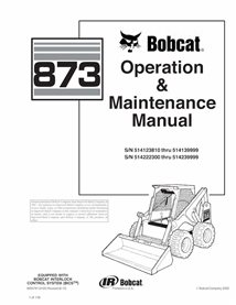BOBCAT-873-6900791 Bobcat 873 skid loader pdf manual de operación y mantenimiento