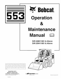 BOBCAT-6902827-OM Bobcat 553 skid loader pdf operation and maintenance manual