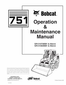 BOBCAT-751-6900967 Minicarregadeira Bobcat 751 manual de operação e manutenção em pdf