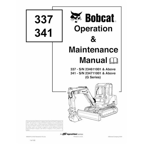 BOBCAT-6902614-OM Bobcat 337, 441 compact excavator pdf operation and maintenance manual