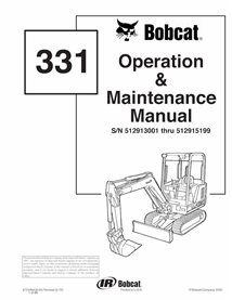 BOBCAT-6724466-OM Bobcat 331 excavadora compacta pdf manual de operación y mantenimiento