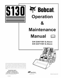 BOBCAT-S130-6902679 Bobcat S130 skid steer loader pdf operation & maintenance manual