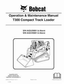 BOBCAT-T300-6987005 Bobcat T300 compact track loader pdf operation & maintenance manual