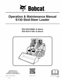 BOBCAT-S130-6986977 Bobcat S130 cargador de dirección deslizante pdf manual de operación y mantenimiento