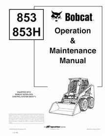 BOBCAT-853-6724034 Bobcat 853, 853H cargador deslizante pdf manual de operación y mantenimiento