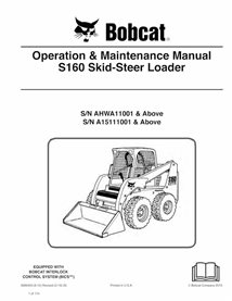 BOBCAT-S160-6989453 Minicarregadeira Bobcat S160 manual de operação e manutenção em pdf