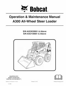 BOBCAT-A300-6987007 Bobcat A300 skid steer loader pdf operation & maintenance manual