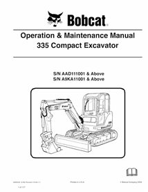 BOBCAT-6986948-OM Manual de operação e manutenção da escavadeira compacta Bobcat 335