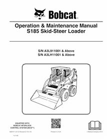 BOBCAT-S185-6987011 Bobcat S185 chargeuse compacte pdf manuel d'utilisation et d'entretien