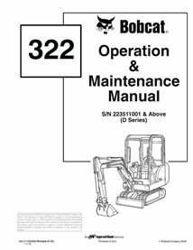 BOBCAT-6901016-OM Bobcat 322 excavadora compacta pdf manual de operación y mantenimiento