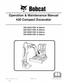 BOBCAT-6902316-OM Manual de operação e manutenção da escavadeira compacta Bobcat 430 pdf