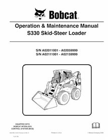BOBCAT-S330-6904789 Bobcat S300 chargeuse compacte pdf manuel d'utilisation et d'entretien
