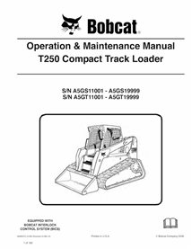 BOBCAT-T250-6986974 Bobcat T250 chargeuse compacte sur chenilles pdf manuel d'utilisation et d'entretien