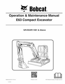 BOBCAT-E63-6990612 Bobcat E63 compact excavator pdf operation & maintenance manual
