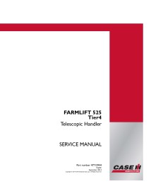 Manual de servicio del manipulador telescópico Case Ih 525 Tier4 - Caso IH manuales - CASE-47712944